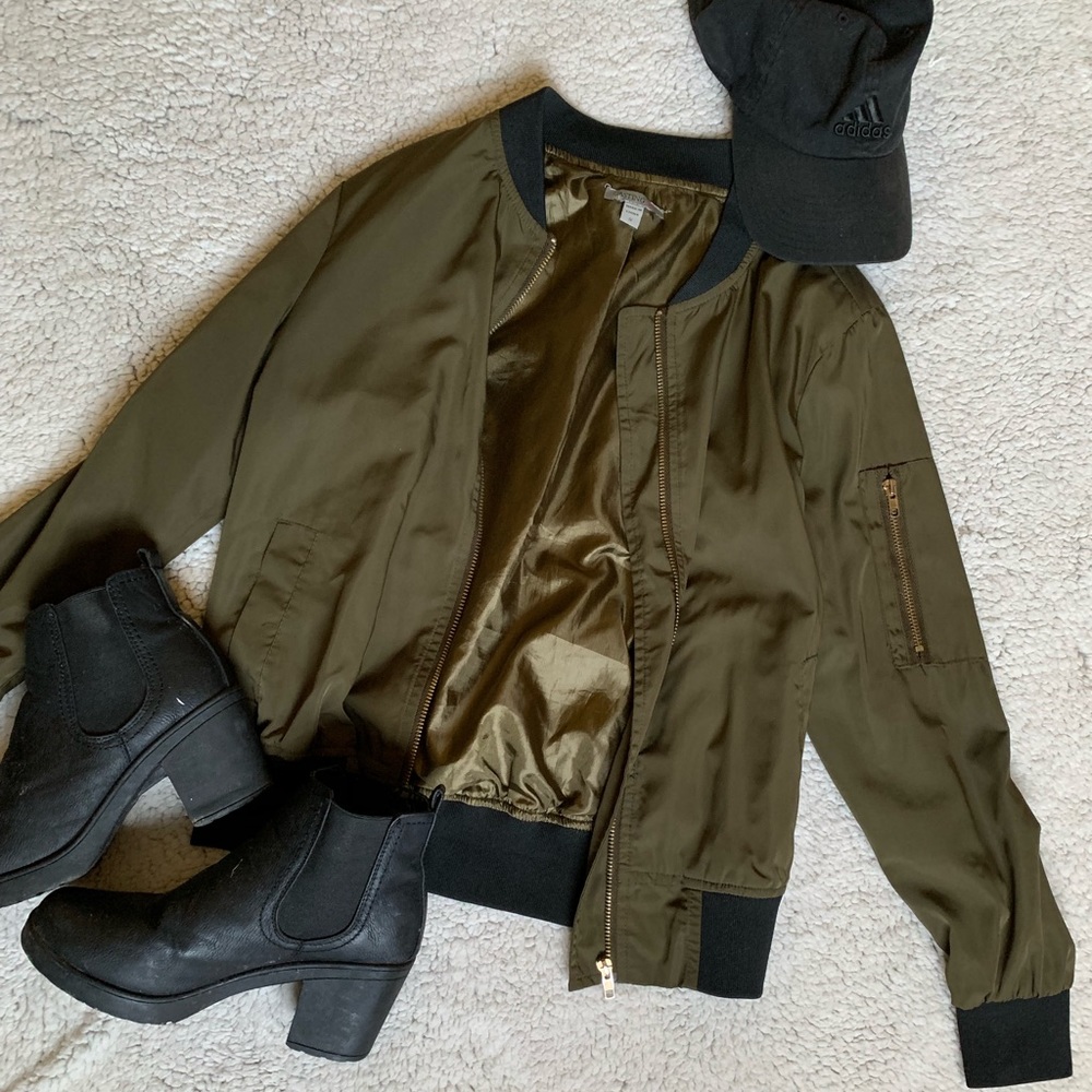 Cargo Green Bomber Jacket